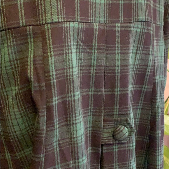 Chicwish green plaid swing jacket with large bow - Picture 10 of 15